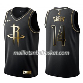 Maillot Homme Houston Rockets Gerald Green 14 Nike Noir Gold Edition Swingman